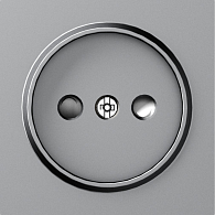 Donel A07 матовый серый накладка для розетки без заземления, со шторками 16A 250 В~,серия DB, DE21640