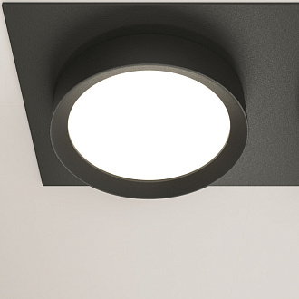 Встраиваемый светильник 22*11*4,5 см, 2 GX53*15W Hoop DL086-02-GX53-SQ-B Maytoni Downlight, Черный, вр 9*19,5 см