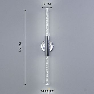 Светильник настенный SPF-4766 ХРОМ  D100/H30*460/2/LED/6W 4000K COMETA2 24-12