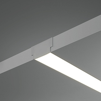 Алюминиевый профиль  Встраиваемый 2000*61*14 мм для светодиодной ленты Maytoni Led strip Серебро ALM-6114-S-2M
