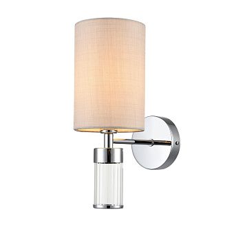 Бра 12*31 см, 1*E14 Lumion ARNIKA 6585/1W хром, бежевый