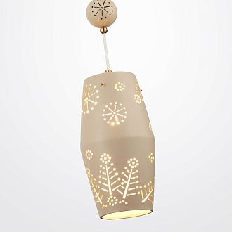 Светильник 15 см, Odeon Light 5444/1, бежевый-бронза