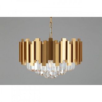 Каскадная люстра 50*30-70 см, 6*E14, 40W, Omnilux Omnilux 720 OML-72003-06, золотой