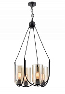 Подвесная люстра  43*160 см, 4*E27 черный Vele Luce Fiamma VL5812P04