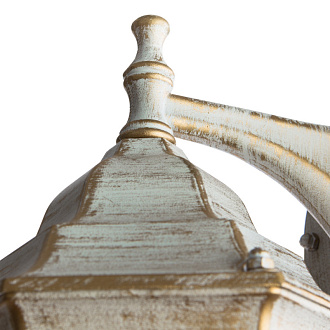 Уличный настенный светильник A3152AL-1WG Arte Lamp, бело-золотой