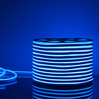 Светодиодный гибкий неон Гибкий неон 220V 9,6W 120Led 2835 IP67 односторонний синий, 50 м Elektrostandard