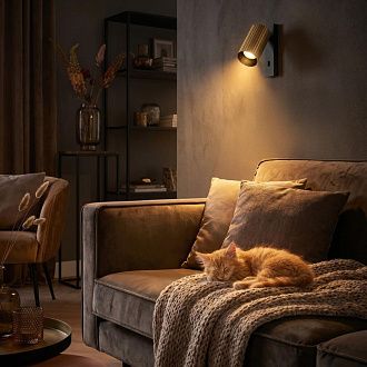 Светильник 15 см, Citilux AXEL CL512513R, черный-бронза
