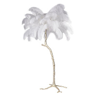 Торшер 160 см,  Loft It Bijout 10067F/SG White, золото