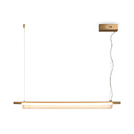 Линейный светильник 7*7*130 см, LED, 3000К, Maytoni Loom MOD258PL-L20BS3K латунный