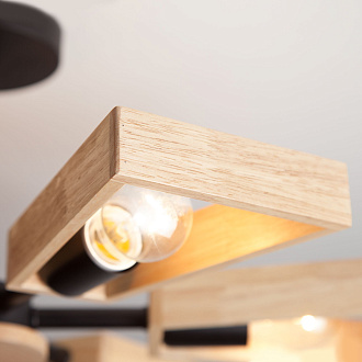 Потолочная люстра в стиле лофт Eurosvet Klark 70056/6 черный