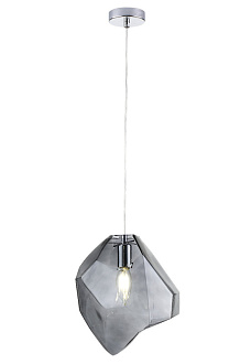 Светильник 25 см, Crystal Lux NUESTRO NUESTRO SP1 CHROME/SMOKE, хром-дымчатый