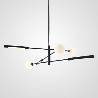 Подвесной светильник RUNNA 120*120*45 см, 6*G9, LED*40W, ImperiumLoft RUNNA01, Чёрный