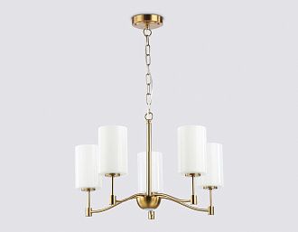 Подвесная люстра **32,5-95 см, 5*E14*40W, K, Ambrella Light High Light LH56051, латунь