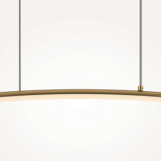 Подвесной светильник 98*7*305,7 см, LED, 15W, 3000К, Maytoni Light Reflection MOD243PL-L18BSK латунный