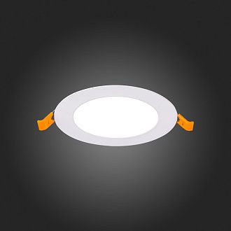 Светильник встраиваемый 12 см, 6W, 3000K ST Luce ST209.538.06 белый 330Lm Ra80 110°, вр 11 см