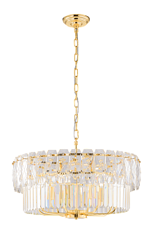 Люстра Ø600 x H300 (1000), мм, 8*40W (320W), H GOLD (Золото) NewRgy L17-ф600 H GOLD