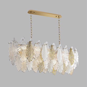 Люстра 105*30*183 см, 14 Е14*40W, Odeon Light Lace, золотой 5052/14