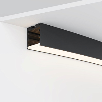 Радиусный профиль Maytoni Led strip ALM-3535R-B-D-45°-3M, черный