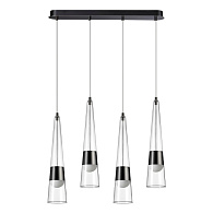 Люстра 67*15*150 см,  LED*W, 3000 К, Odeon Light Lump, темный хром 5044/42L