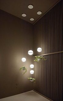 Подвесной светильник PALMA Wall lamp 2 шара 20*20*250 см, 2*G9*40W, ImperiumLoft 22.93727, Серый