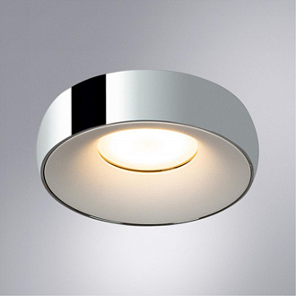 Светильник 10 см, Arte Lamp HEZE A6665PL-1CC, хром-белый, вр 7,6 см