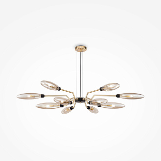 Подвесная люстра Maytoni Ventura MOD012CL-12G, золото, диаметр 127см