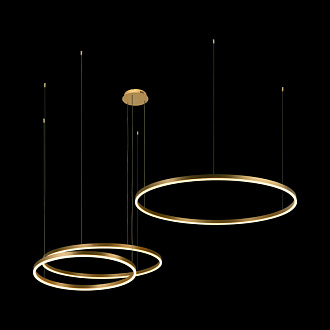 Подвесной светодиодный светильник Loft IT Ring 10017/3M, 113W LED, 3000K, золото