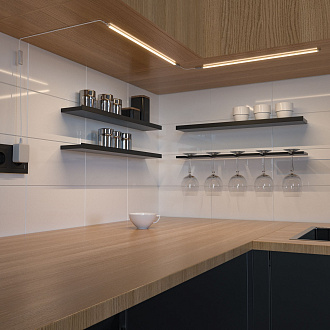 Светодиодный светильник с выключателем 2*40см LTB74 белый Elektrostandard