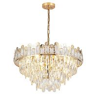 Люстра 60*60*77 см, 10*E14 Gerhort G21077/10FGD+CL, Золото;Прозрачный