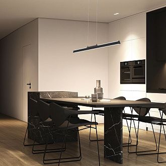 Подвесной светильник 91,5*8*15-159 см, *LED*36W, 3000K, Mantra Lineal MAN8957, черный