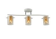 Люстра L600 x W120 x H220, мм, 3*40W (120W), WHITE+CHROME (БЕЛЫЙ+ХРОМ) Rilon 07368/3 WHITE+CHROME