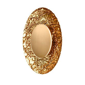 Настенный светильник 43 см, 10W, 3000K, Indigo Amuleto 11071/B/1W Brass V000212L, бронза