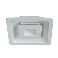 Встраиваемый светильник 12 см, 3W, 3000К, белый, теплый свет, Arte Lamp Canopo A7243PL-2WH, светодиодный