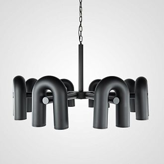 Подвесная люстра FANNY 16 Black 100*100*55 см, 16*LED*7W, 3000K, ImperiumLoft fanny01, Чёрный