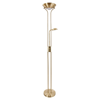 Торшер 180*25 см, 1*LED, 18,5W, 3000K Arte Lamp Duetto A4329PN-2PB, Полированная Медь