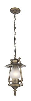 Уличный светильник Favourite Leyro 1496-1P, D210*H440/1440, золотисто-коричневый