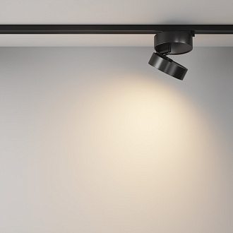 Трековый светильник 12*11 см, LED 18W 3000K Maytoni Technical ONDA TR007-1-18W3K-B-1 черный