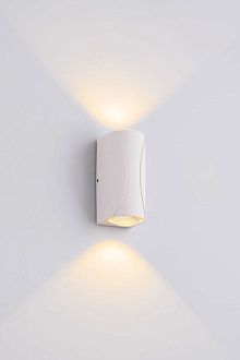 Светильник L50 x W65 x H130, мм, 2*3W 3000K, WT (Белый) Rilon PL-543MW WT