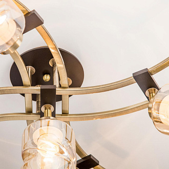 Люстра потолочная Citilux Мерида CL142154 Бронза\Венге 60*60*38