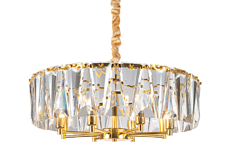 Люстра Ø620 x H250, мм, 8*40W (320W), GD (Золото) NewRgy 5513E/8 GD