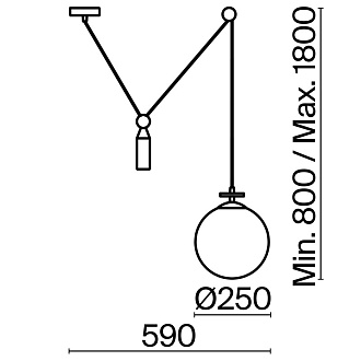 Светильник 25 см, Freya Impulse FR5221PL-01BS, латунь