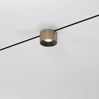 Трековый светильник 6 см, 5W, 3000K, Elektrostandard Mini Magnetic 85206/01, латунь/черный 
