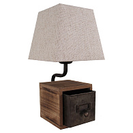 Настольная лампа Lussole Loft GRLSP-0512, коричневый-бежевый