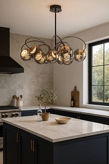 Светильник 80 см, *LED*105W, 3000-6000K, Modestyle  MS.2522.800, Чёрный, Золото