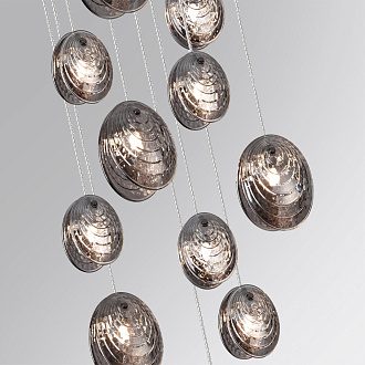 Люстра каскадная 53*53*144 см, 11 G9*40W, 20 м2 Odeon Light Mussels 5038/11, черный