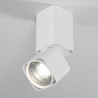 Точечный светильник LED 10W, 4000 К, 13,7*5,5*5,5 см, белый, Elektrostandard Cubus 25043/LED