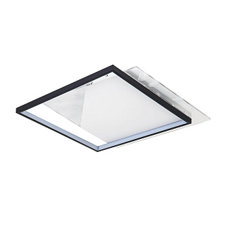 Светильник 50*50*5 см, LED 67W, 3000 / 6000K, Черный LED4U L1041-500