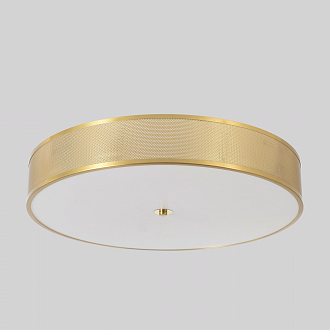 Светильник потолочный *60*10- см, *LED*40W, 3000-6000K, Crystal Lux Button BUTTON PL40W LED, Латунь