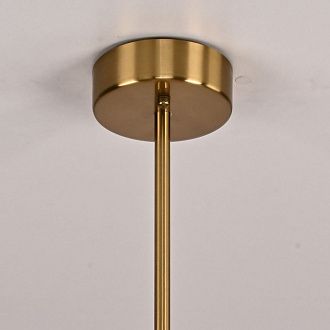 Люстра на штанге Nimbus glass D43 43*43*43 см, 6*E14*40W, ImperiumLoft 313265-22, Латунь
