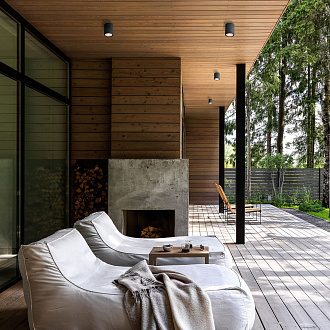 Накладной светодиодный влагозащищенный светильник IP65 35131/H черный Elektrostandard